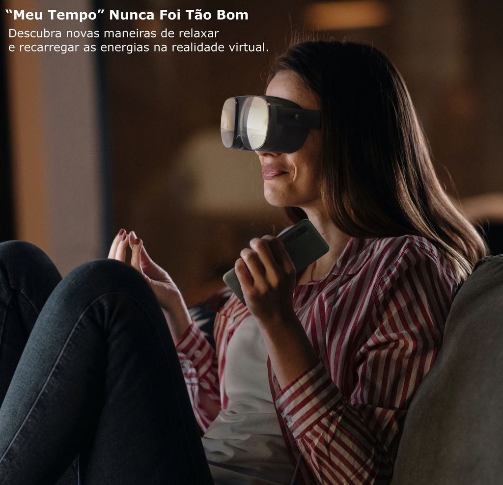 HTC VIVE FLOW CASE | Compacto e Leve A Serenidade Acontece | Os óculos VR Imersivos Feitos para o Bem-Estar e a Produtividade Consciente - buy online