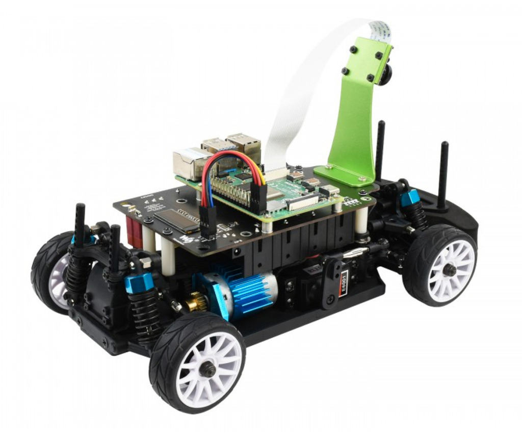 WaveShare PiRacer Pro Version, High Speed AI Racing Robot Powered by Raspberry Pi 4 model B 4GB , Supports DonkeyCar Project - loja online