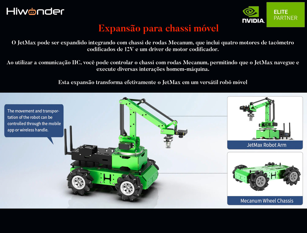 Hiwonder JetMax Advanced Kit NVIDIA JETSON NANO Robot Arm Open Source Vision Recognition Program Robot with Electric Sliding Rail Support ROS Python en internet