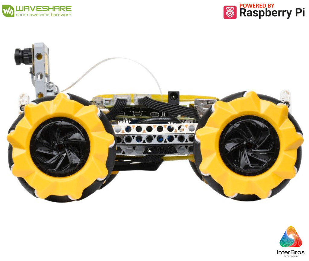 WaveShare BuildMecar Kit, Smart Building Block Robot with Mecanum Wheels, 5MP Camera, Based on Raspberry Pi Build HAT en internet