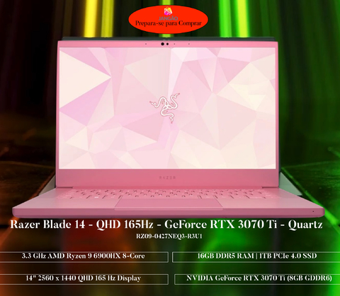 Razer Blade 14 – le PC portable gamer compact dans une édition Rose Quartz  Pink puissante avec Ryzen 9 Rembrandt et RTX 3070 Ti – LaptopSpirit