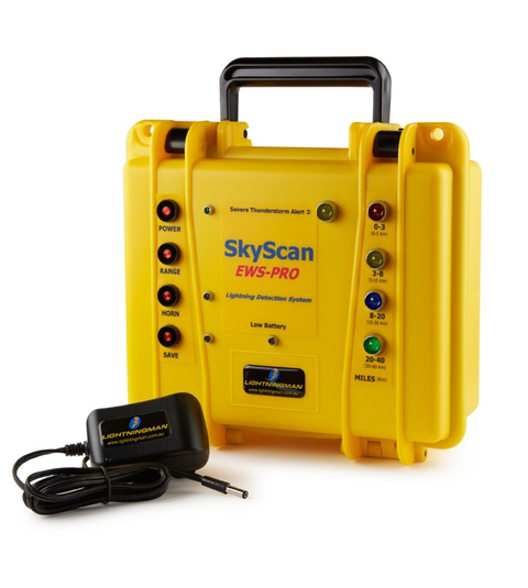 SkyScan EWS PRO 2 Lightning Detector | Detector de Raios e Tempestades | Portátil | Profissional | Preciso e Robusto