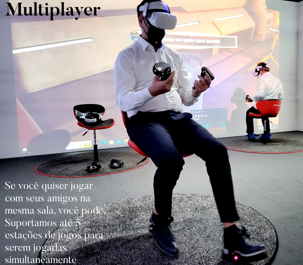 Imagen de Cybershoes Gaming Station l VR Foot Tracker l for Oculus Quest & Steam VR l Use com seu headset VR para caminhar ou correr em jogos VR l Experimente o poder dos games de realidade virtual.