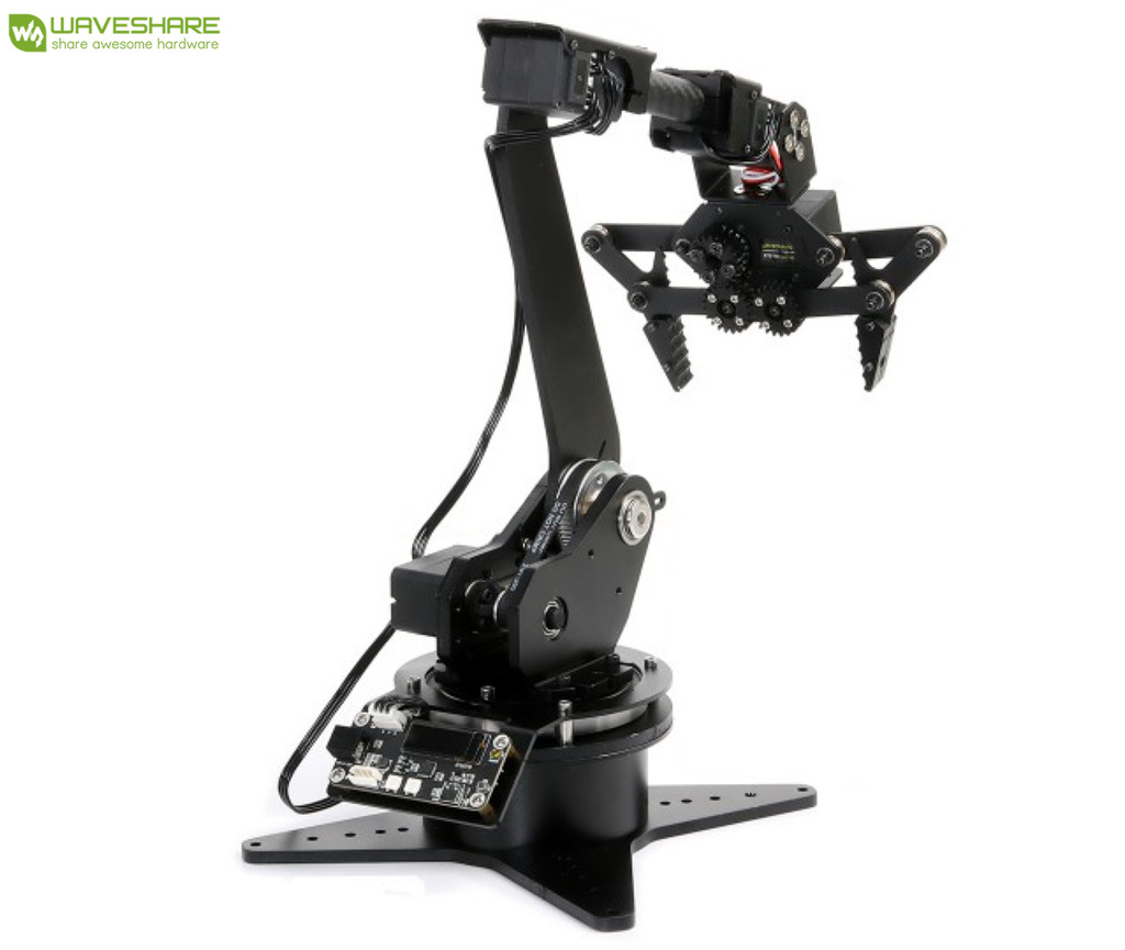 Image of WaveShare RoArm-M1 Desktop Robotic Arm Kit, High-Torque Serial Bus Servo, Based On ESP32, 5-DOF, Supports Wireless Control