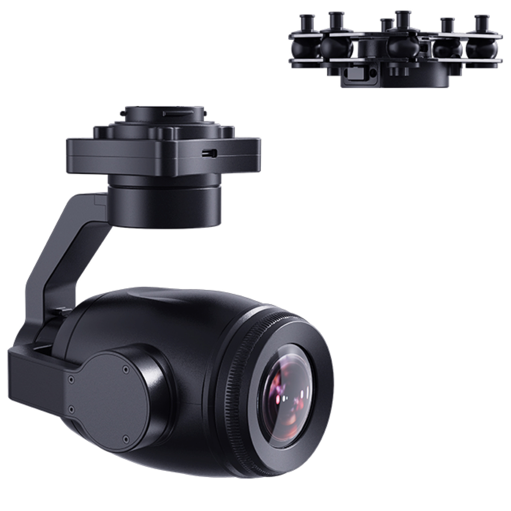 Imagem do SIYI ZR30 4K 8MP Ultra HD 180X Hybrid 30X Optical Gimbal Camera + ZT30 Quick Release Anti-vibration Claw