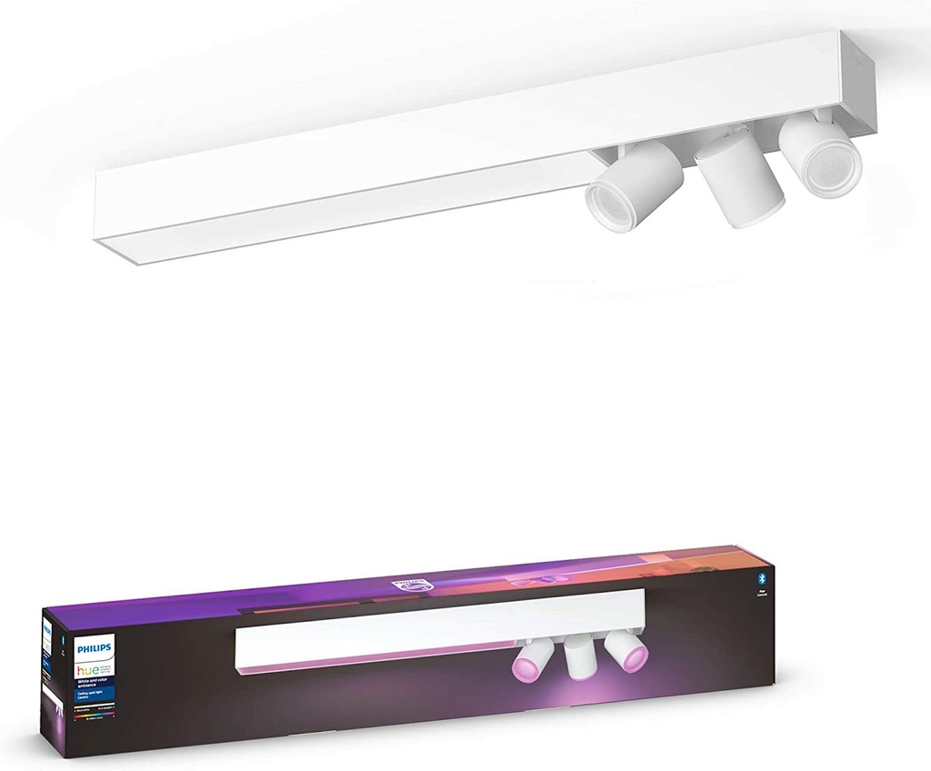 Philips Hue White & Color Ambiance Centris l Smart 3-Spots Ceiling Bar l Luminária de Teto l Ajuste cada Luz Individualmente l Poderoso Fluxo Luminoso 2.810 lumen l Compatível com Alexa, Apple Homekit & Google Assistant | Funciona com Bluetooth e/ou com a Hue Bridge - online store