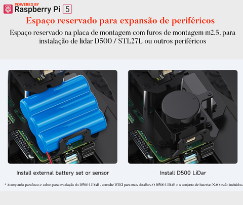 WaveShare RaspRover Open-source 4WD AI Robot, Dual controllers, All-metal Body, Computer Vision, Raspberry Pi 5