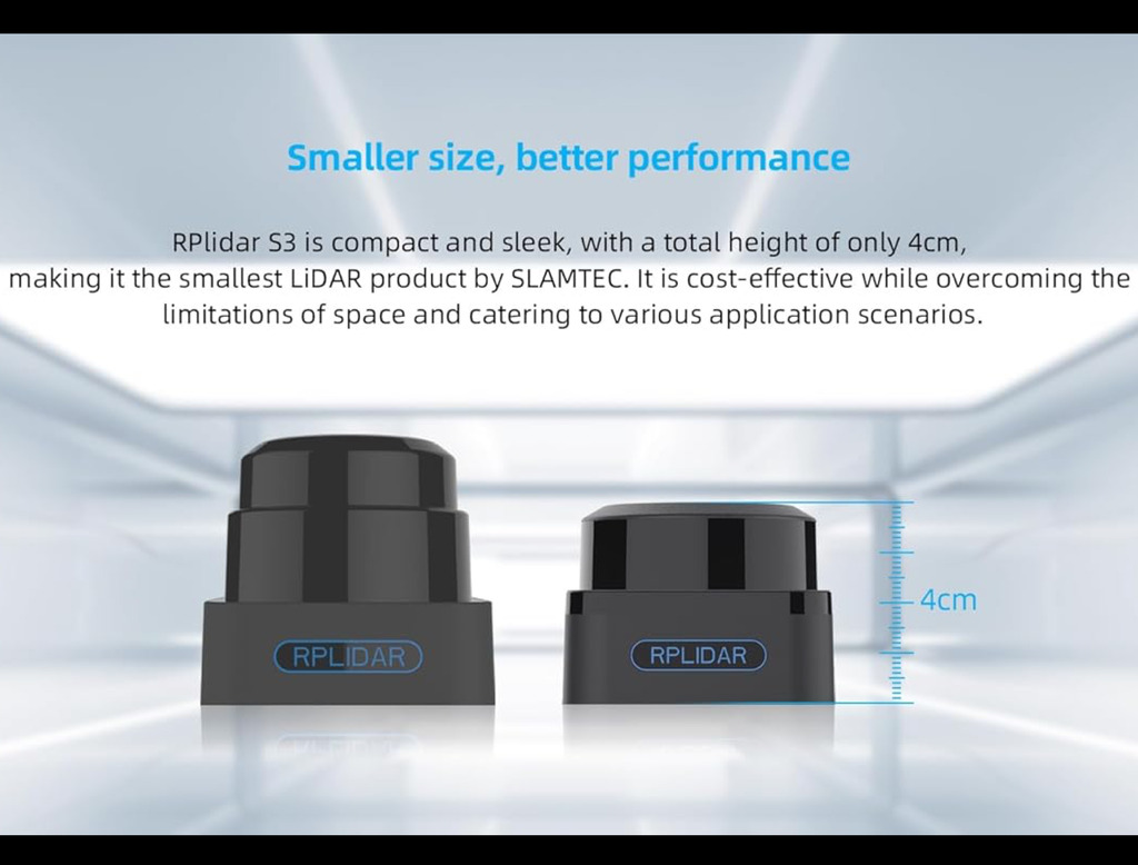 Slamtec RPLIDAR S3 LiDAR Sensor 2D 360º Dev Kit , 40 Meters , Indoor & Outdoor - comprar online