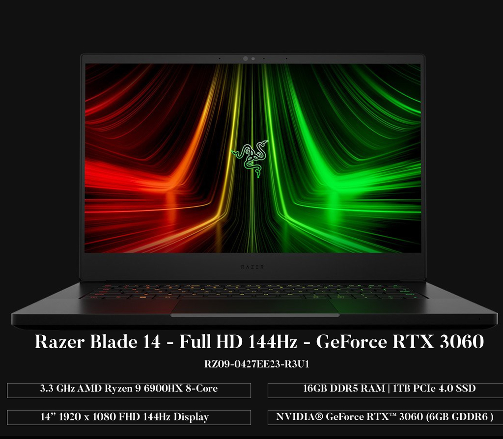 Razer® 14" l Razer® Blade 14 Gaming Laptop , 16GB RAM , 1TB SSD , RZ09-0427EE23-R3U1 - comprar online