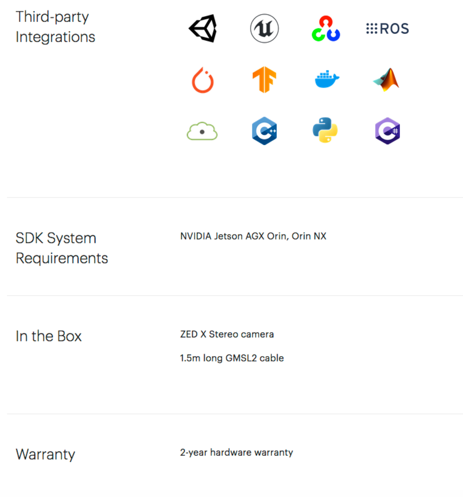 Stereolabs ZED X Mini Stereo Camera Designed for NVIDIA Jetson AGX Orin