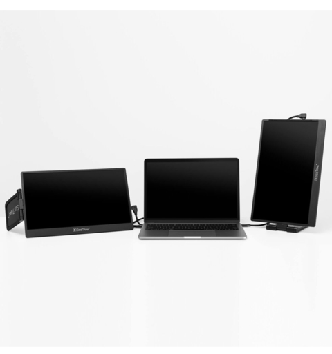 SideTrak Swivel 14" Attachable Portable Monitor for Laptop Duplo Monitor Tela Adicional Acoplável com Suporte - Loja do Jangão - InterBros