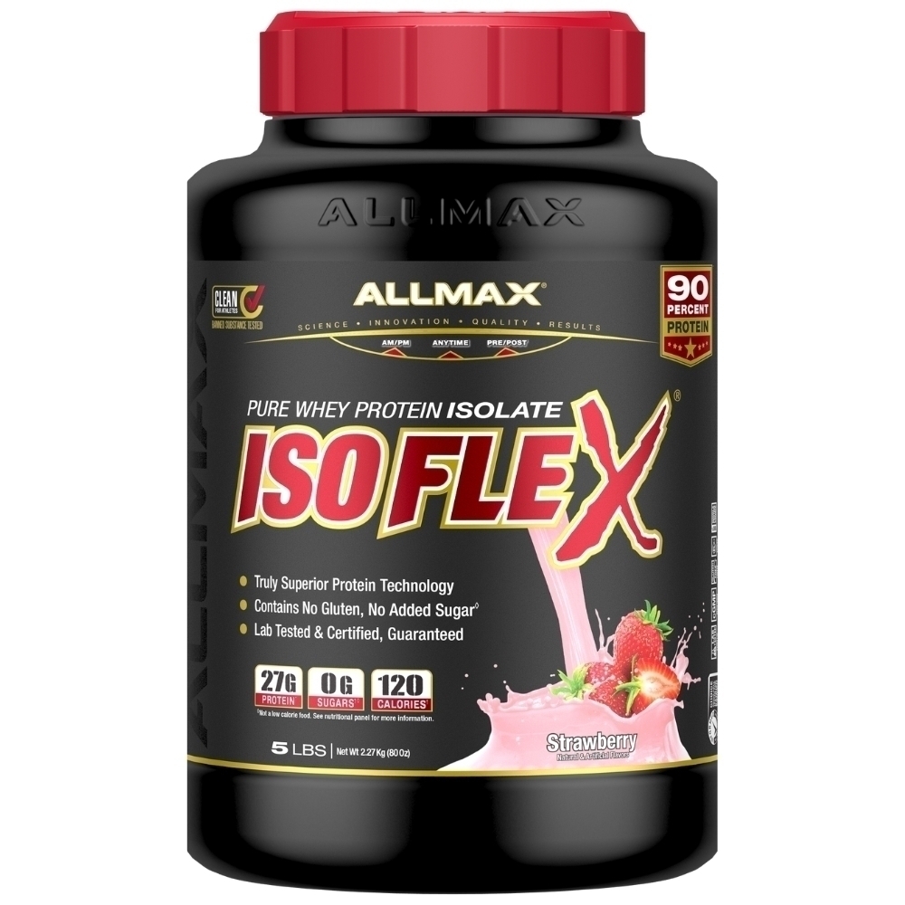 AllMax Nutrition ISOFLEX- 100% PURE WHEY PROTEIN ISOLATE POWDER , O Melhor Whey Protein do Mundo , 2.2 Kgs - buy online