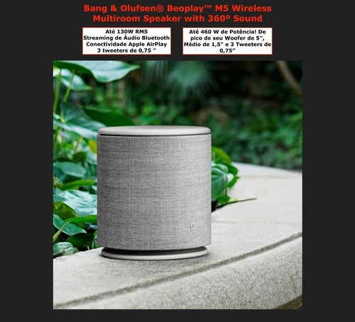 Bang & Olufsen Beoplay M5 Wi Fi Bluetooth Airplay Kit2 Escolha a Cor na internet