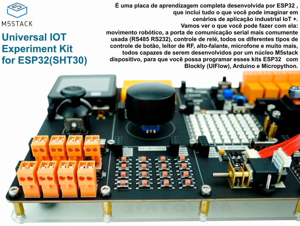 M5STACK Universal IOT Experiment Kit for ESP32(SHT30) , Educacional Kit K024-B - comprar online