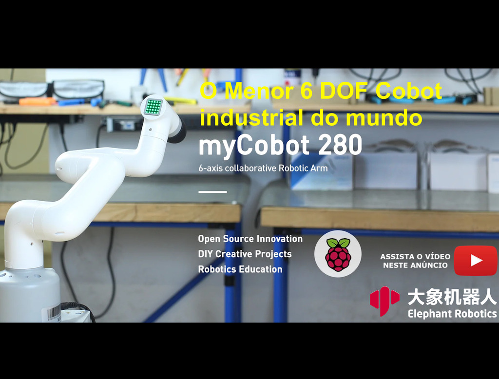 Elephant Robotics MyCobot 280 Raspberry Pi 2023 - 6 DOF , Collaborative Robotic Arm ( Raspberry Pi Version) , Educacional , Industrial , +8 anos en internet