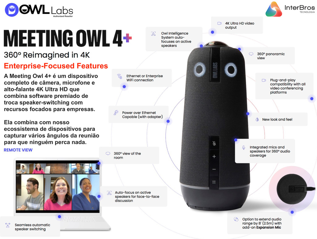 Owl Labs Meeting Owl 4+ Premium Pack - loja online