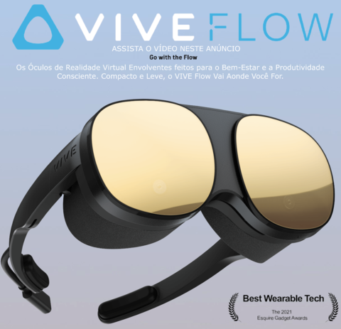 HTC VIVE FLOW Controller | Compacto e Leve A Serenidade Acontece | Os óculos VR Imersivos Feitos para o Bem-Estar e a Produtividade Consciente on internet