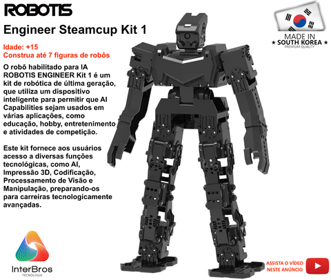 Robotis Steamcup Engineer Robot Kit 1 , Developer Kit , Habilitado para IA , Educacional , Idade: 15+ - comprar online