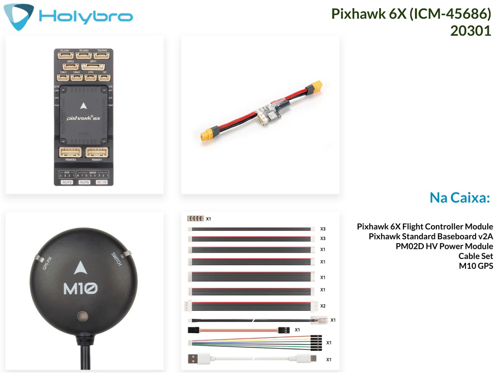 Holybro Pixhawk 6X (ICM-45686) + GPS + Power , 20315 , 20314 , 20301 , 20302 , 20296 , 20297 - online store