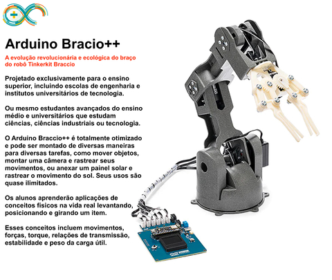 Arduino Braccio ++ , Robotic Arm , T050002 - comprar online