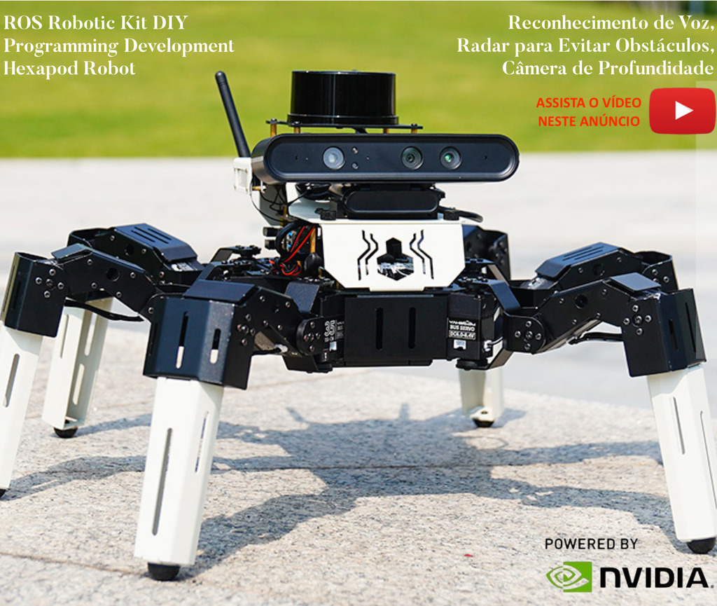 Yahboom 18DOF Muto RS ROS Robotic Kit DIY Programming Development Hexapod Robot, NVIDIA Jetson NANO 4GB B01 , 945-13450-0000-000 - buy online