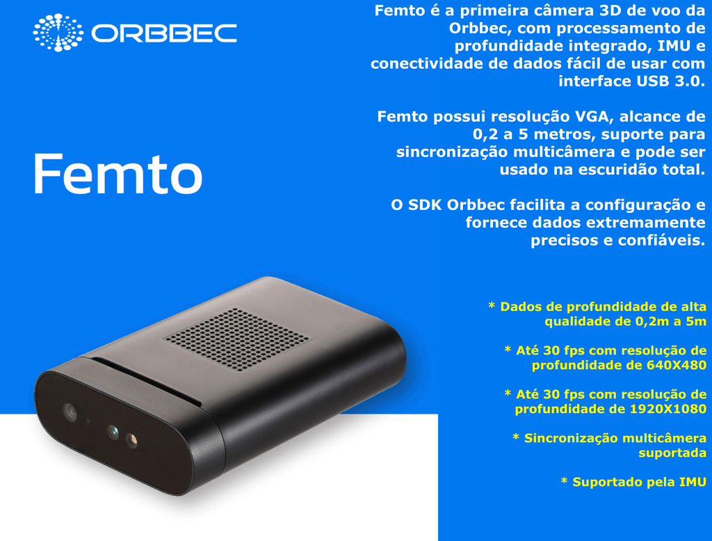 Orbbec Femto ToF Camera - comprar online