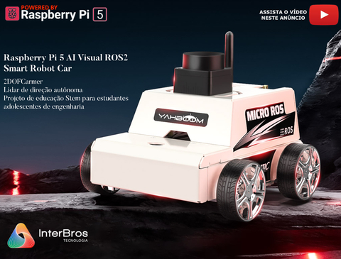 Yahboom MicroROS-Pi5 ROS2 Robot Car for Raspberry Pi 5 8GB , ROS2-HUMBLE + Python3 , Autonomous Driving LiDAR , Stem Education Project - buy online