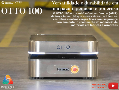 Otto Motors OTTO 100 by Rockwell Automation , AMR Autonomous Mobile Robot , até 150 Kgs - comprar online