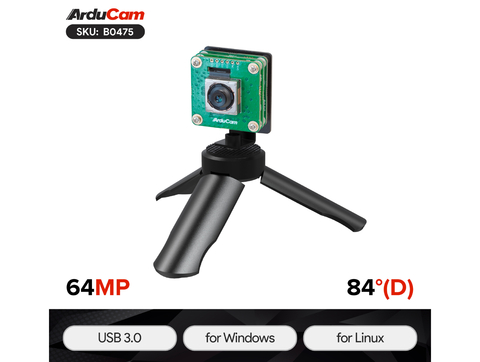 Arducam 64MP Motorized Focus USB 3.0 Camera Module , Raspberry Pi 5 , Sem Case , B0475-1 - comprar online