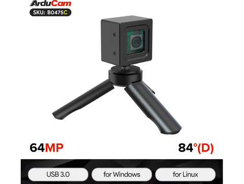 Arducam 64MP Motorized Focus USB 3.0 Camera Module , Raspberry Pi 5 , com Case , B0475C - comprar online