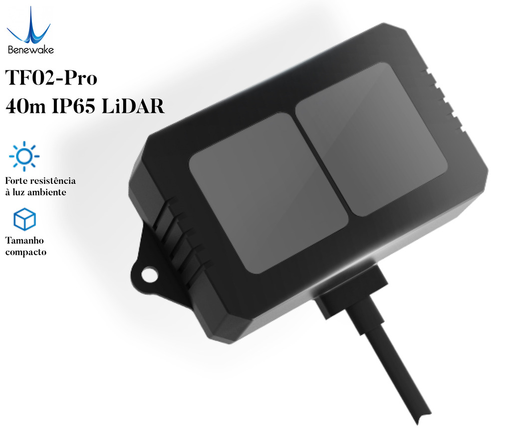 Benewake TF02-Pro Single-Point Ranging Lidar IP65 40m Laser LiDAR - comprar online