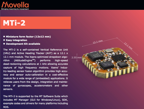 Movella Xsens MTi-2 VRU Sensor Module - comprar online