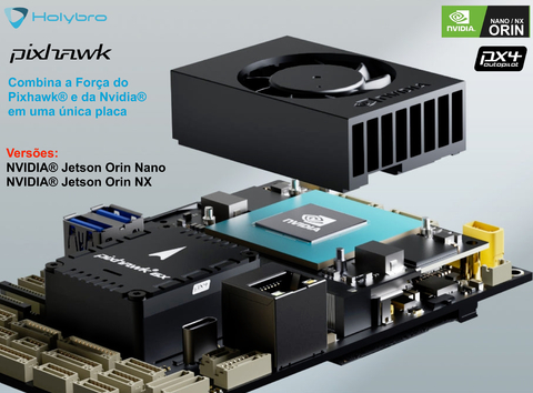 Holybro Pixhawk 6X Jetson Baseboard , NVIDIA Jetson Orin NX 16GB com Wi-Fi , SSD 512GB , Camera Sony , Power Module , Controlador de Voo , 20281 - comprar online