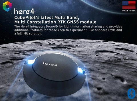 CubePilot Here4 Blue , Multiband RTK GNSS with Bluetooth 5.2 , HX4-06248 - comprar online