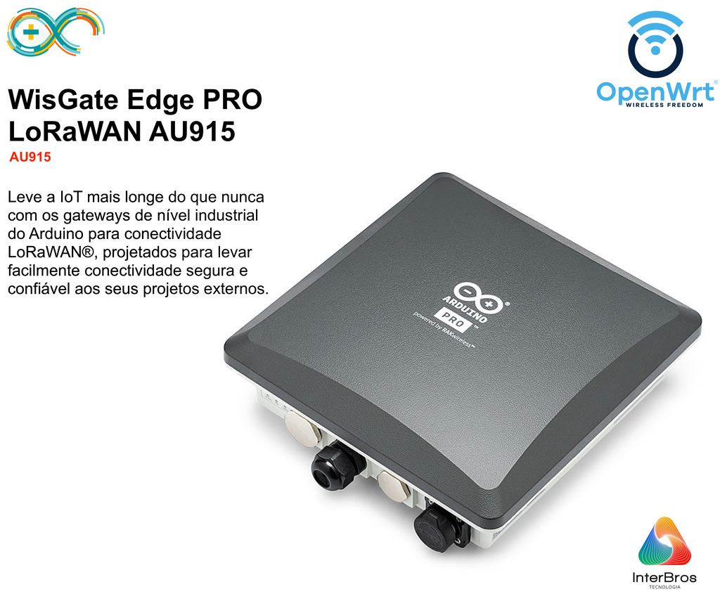 Arduino WisGate Edge PRO LoRaWAN GateWay AU915 TPX00096 - comprar online