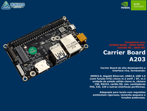 Leetop Carrier Board A203 for Nvidia Jetson Nano , ORIN Nano , Xavier NX , ORIN NX , Jetson TX2 - buy online