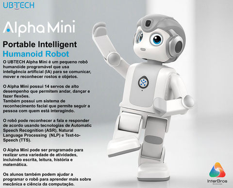 UBTECH Robotics Alpha Mini Humanoid Educational Robot , Robot de Companhia, +9 anos - comprar online