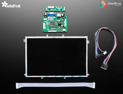 AdaFruit Display 10" HDMI 4 Pi , 1280x800 IPS , HDMI/VGA/NTSC/PAL 1287 - comprar online