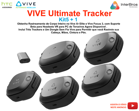 Imagen de HTC VIVE Ultimate Tracker 5+1 Kit + TrackStraps for VIVE Ultimate Tracker + Dance Dash Game Key