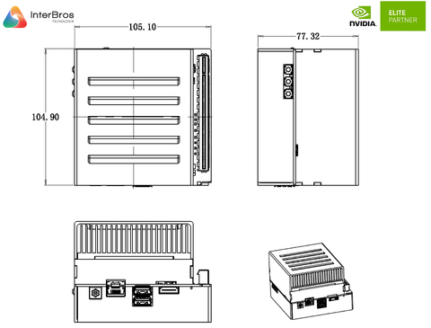 Gekit NVIDIA AGX ORIN 32GB DEVELOPER KIT 945-13730-0000-000 , Module 900-13701-0040-000 - loja online