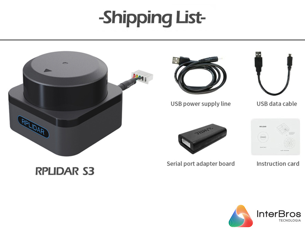 Imagem do Slamtec RPLIDAR S3 LiDAR Sensor 2D 360º Dev Kit , 40 Meters , Indoor & Outdoor