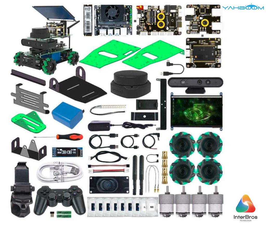 Yahboom ROSMASTER X3 ROS2 Robot with Mecanum Wheel, NVIDIA Módulo Jetson Orin NX 8GB , ORIN NANO ou Raspberry Pi on internet