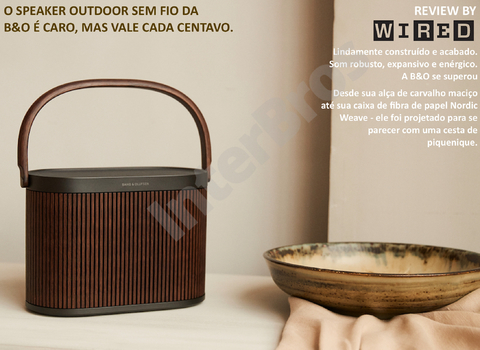 Bang & Olufsen Beosound A5 Powerful Portable Bluetooth Speaker with Wi-Fi Connection, Carry-Strap, Dark Oak - loja online
