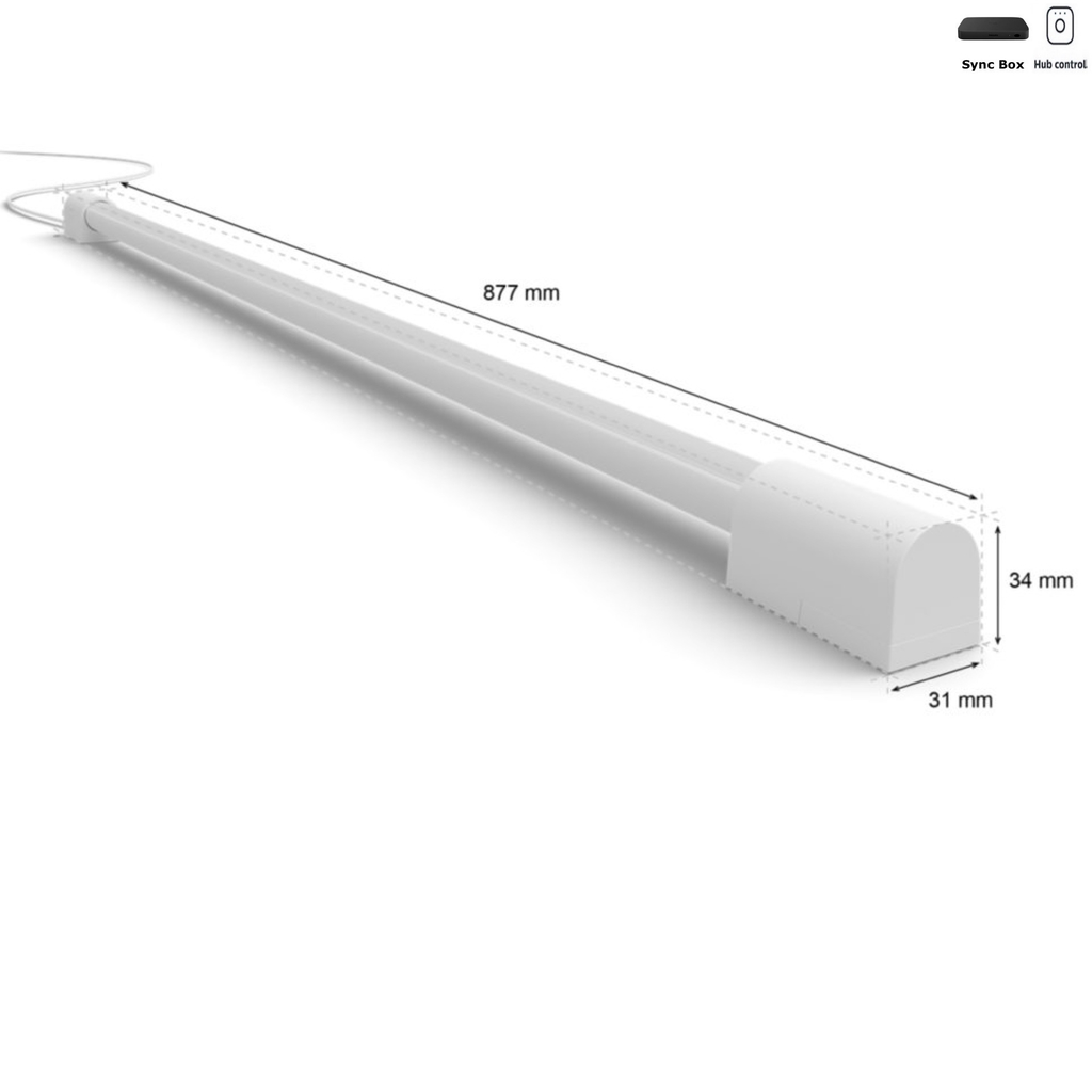 Philips Hue Play Gradient Light Tube Compact TVs até 50"