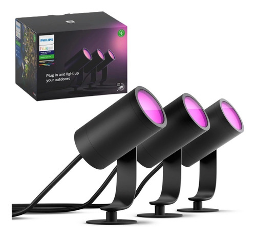 Philips Hue Lily Spot Light Outdoor Base Kit Holofote