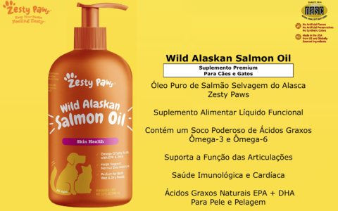 Zestypaws Suplemento Puro Omega3 Salmão Alaska Cães Gatos 946 Ml - comprar online