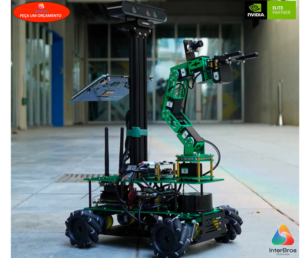 Yahboom ROSMASTER X3 Plus ROS2 Robot with Mecanum Wheel & 6DOF Arm, NVIDIA Módulo Jetson Orin NX 16GB , ORIN NANO ou Raspberry Pi en internet