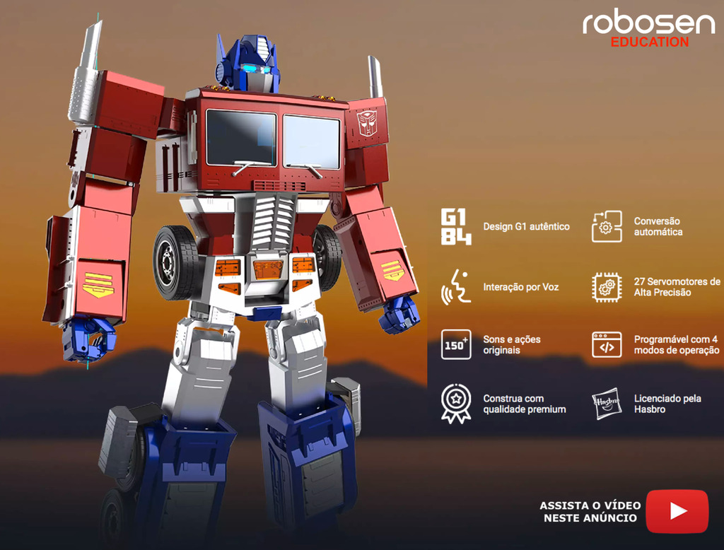 Robosen Robotics Transformers Optimus Prime Flagship Edition , Educacional e Recreativo, +8 anos na internet