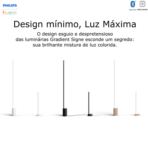 Philips Hue White & Color Ambiance Gradient Signe LED Floor Lamp + LED Table Lamp 2ª Geração - comprar online