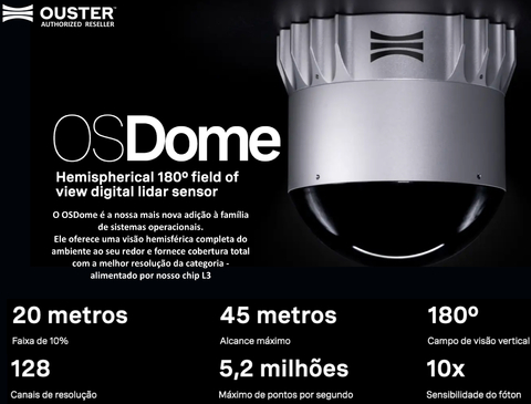 OUSTER VELODYNE LiDAR OSDOME REV 7 - comprar online